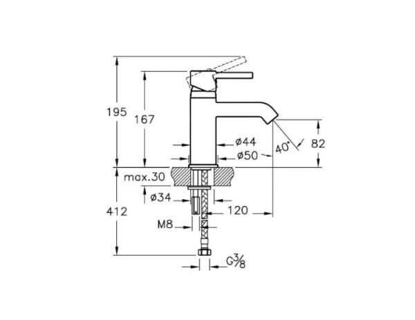 Vitra Mınımax S Lavabo Bataryası - A41984