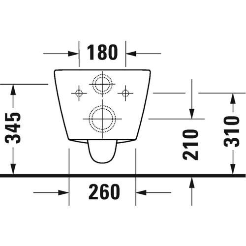 Duravit D-Neo Rimless Asma Klozet +Klozet Kapağı - 45773920A1