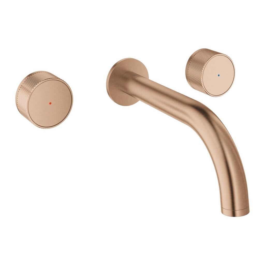 Grohe Atrio Private Collection 3 Delikli Duvardan Lavabo Bataryası M Boyut Brushed Warm Sunset – 20589DL0