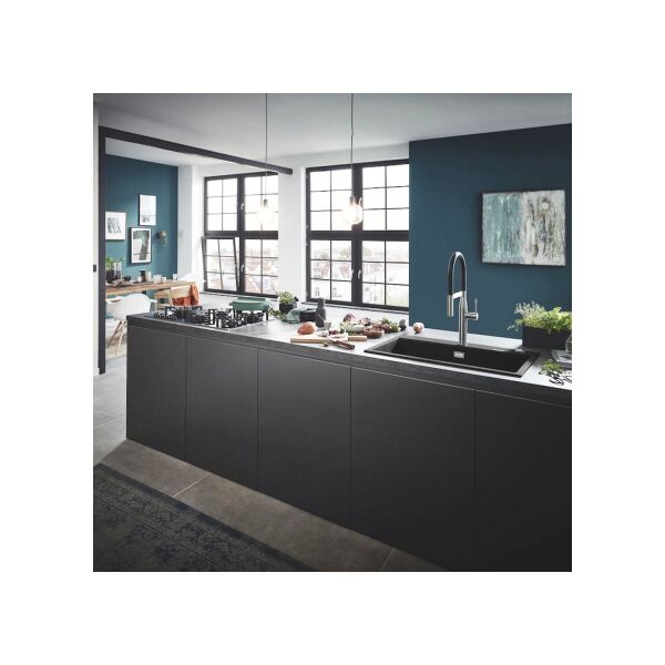 Grohe 700 Kuvars Kompozit Eviye 80 -C 78/51, Granit Siyah Rengi - 31652AP0