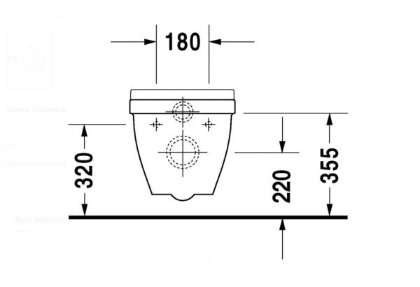 Duravit Starck3 Asma Klozet + Yavaş Kapanan Kapak Dahil 2202390075