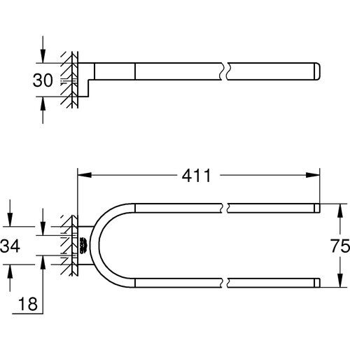 Grohe Selection Havlu Tutacağı, Sabit GRH41059000