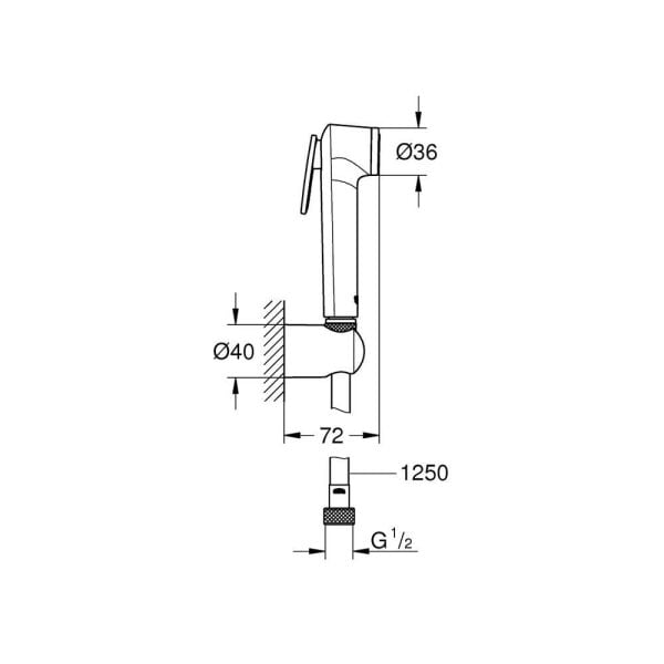 Grohe Tempesta-F Trigger Spray 30 Duş Seti - 27513GN1