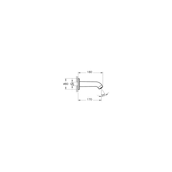 Artema Minimax Round Çıkış Ucu Krom A43541