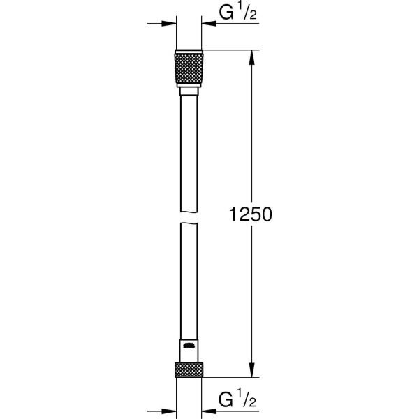 GROHE Silverflex Duş Hortumu 1250 mm 26335000