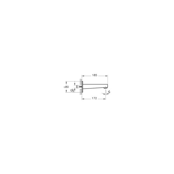 Artema Minimax Square Çıkış Ucu Krom A43598