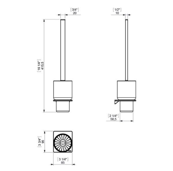 Sonia S2 Tuvalet Fırçalığı - 166855