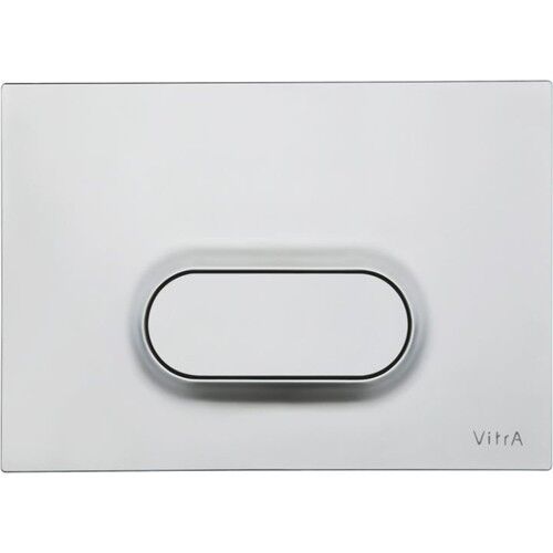 Vitra Loop O 740-1085 Tek Basmalı Kumanda Paneli, Mat Krom