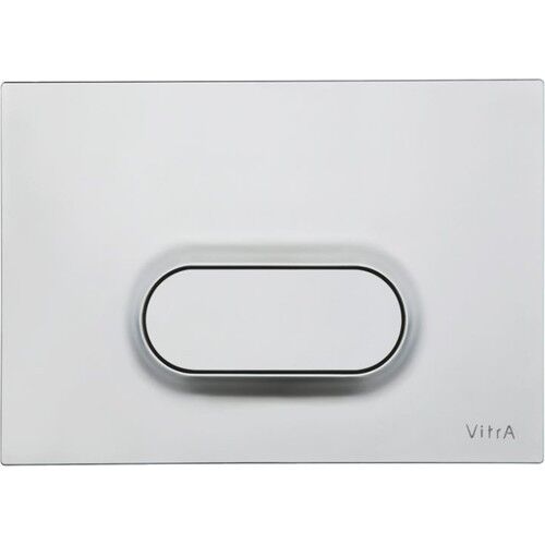 Vitra Loop O 740-1085 Tek Basmalı Kumanda Paneli, Mat Krom