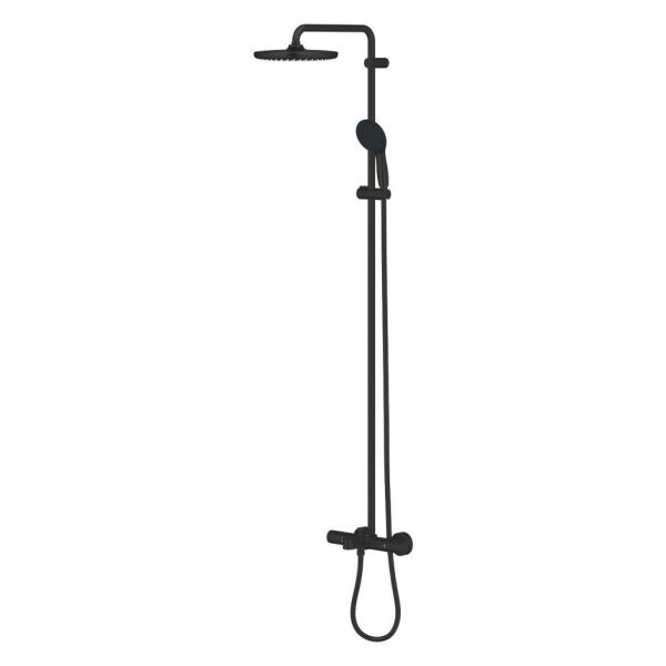 Grohe Tempesta System 250 Duvara Monte Termostatik Bataryalı Duş Sistemi Mat Siyah - 266722431