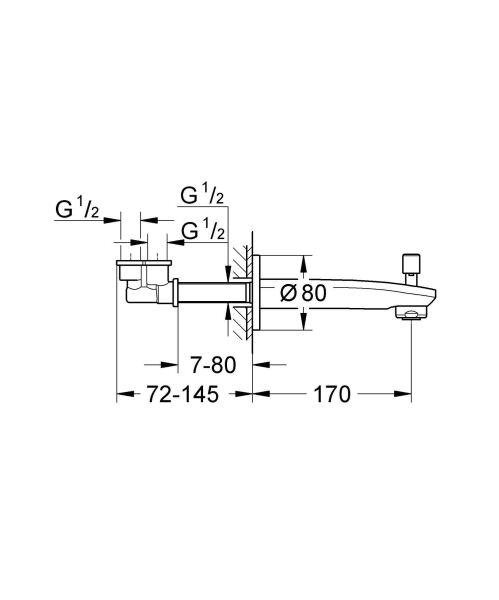 Grohe Eurostyle Cosmopolitan Yön Değiştiricili Çıkış Ucu - 13277002