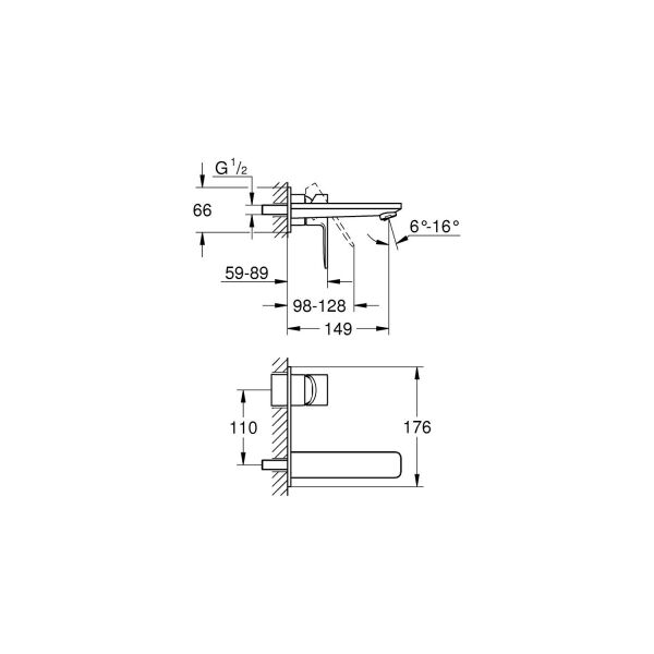 Grohe Lineare New İki Delikli Lavabo Bataryası - 19409001