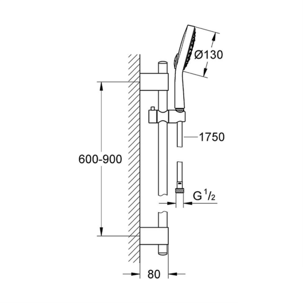 Grohe Power&Soul Cosmopolitan Duş Seti 4 Akışlı - 27734000