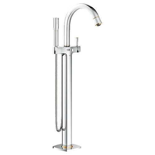 Grohe Ayaklı Küvet Bataryası Yerden Grandera Krom/Altın - 23318IG0