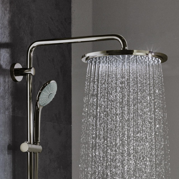 EUPHORİA SYSTEM 310 DUVARA MONTE TERMOSTATİK BATARYALI DUŞ SİSTEMİ 26075AL0