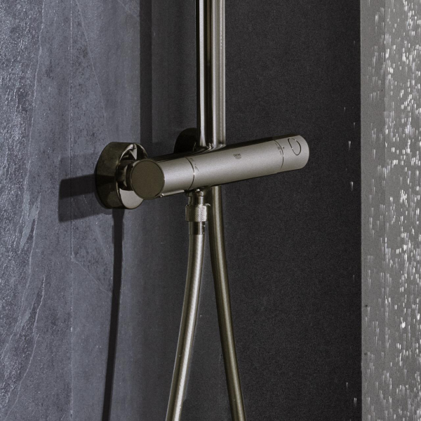 EUPHORİA SYSTEM 310 DUVARA MONTE TERMOSTATİK BATARYALI DUŞ SİSTEMİ 26075AL0