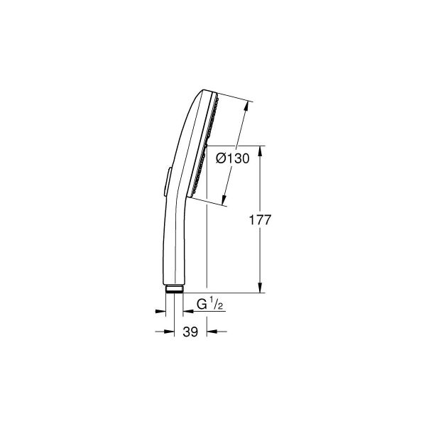 Grohe Rainshower Aqua El Duşu 3 Akışlı Br. Hard Graphite – 101676AL00