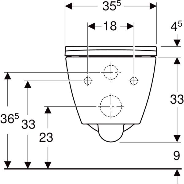 Geberit Smyle Square Kanalsız Asma Klozet (Kapak Dahil Değil) - 501.652.01.1