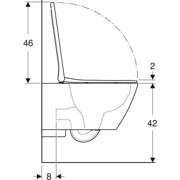 Geberit Smyle Square Kanalsız Asma Klozet (Kapak Dahil Değil) - 501.652.01.1