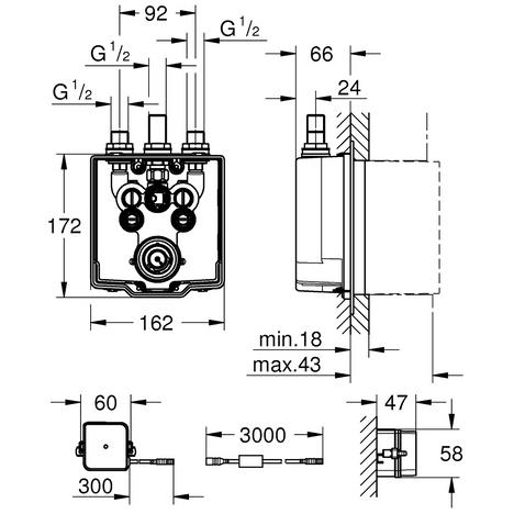 Grohe EuroSmart Cosmopolitan E İç Gövde - 36459000