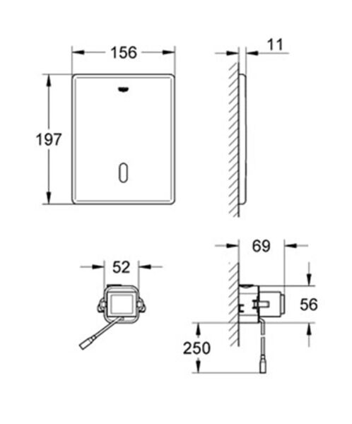 Grohe Tectron Skate Fotoselli Kumanda Paneli 38698SD1