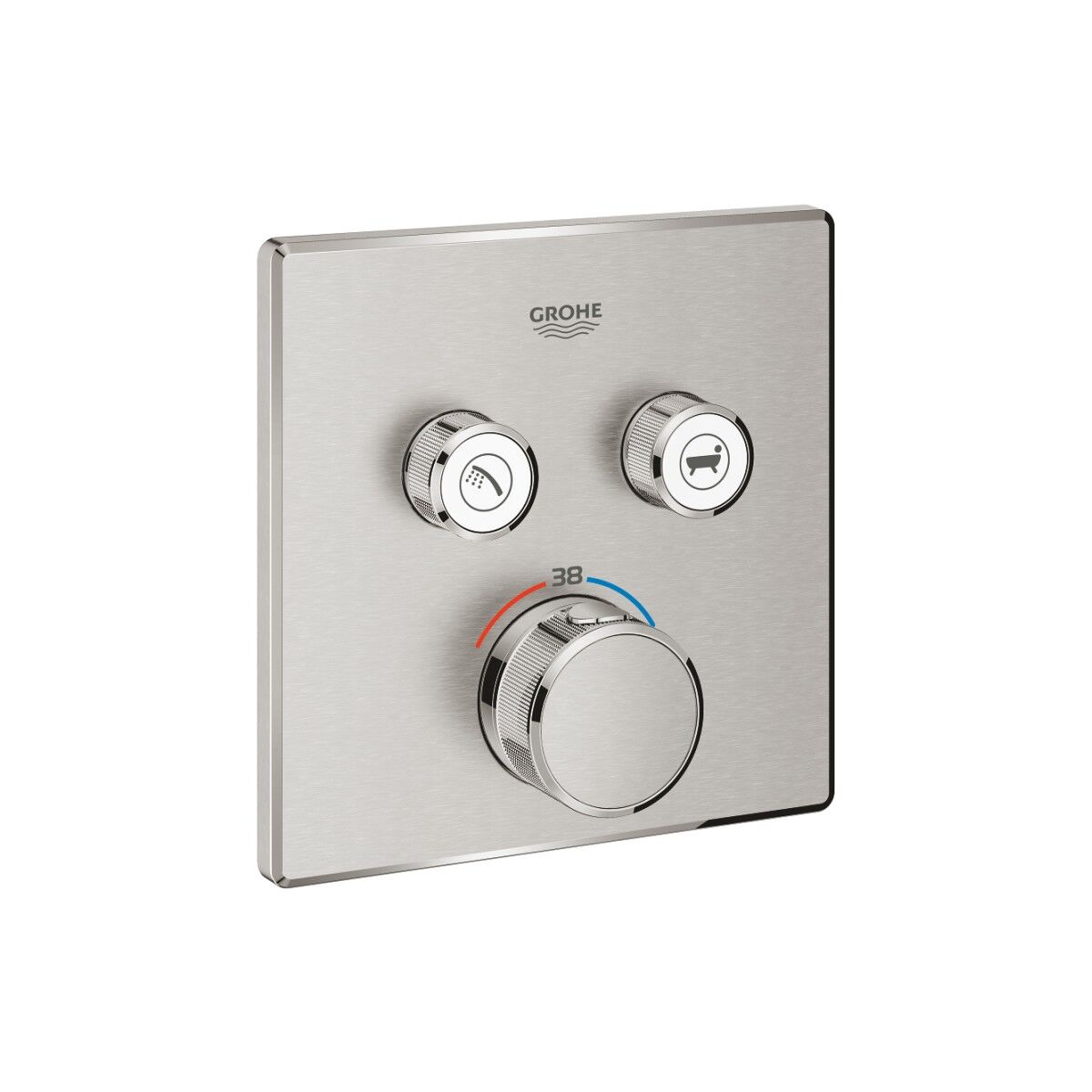Grohe Grohtherm Smartcontrol Çift Valfli Akış Kontrollü, Ankastre Termostatik Duş Bataryası - 29124DC0