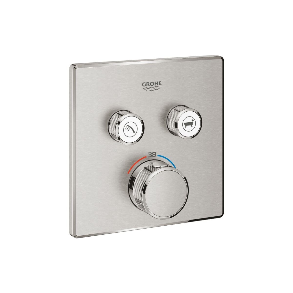 Grohe Grohtherm Smartcontrol Çift Valfli Akış Kontrollü, Ankastre Termostatik Duş Bataryası - 29124DC0