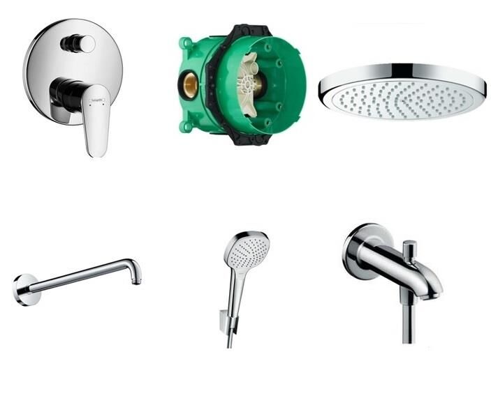 Hansgrohe Focus Ankastre Duş Seti - Gagalı 31945000set3