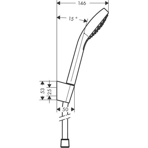 Hansgrohe Croma Select E Duş Askı Seti Vario Krom 26425400