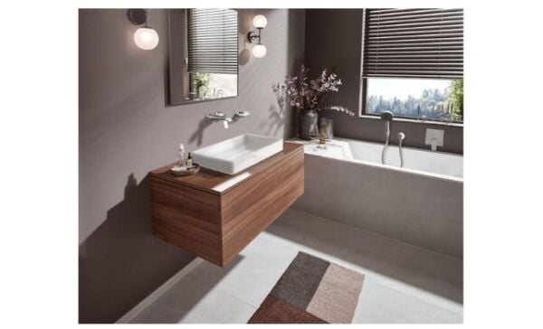 Hansgrohe Vivenis Tek Kollu Lavabo Bataryası Ankastre Duvara Monte 19,2 cm gaga ile - 75050000