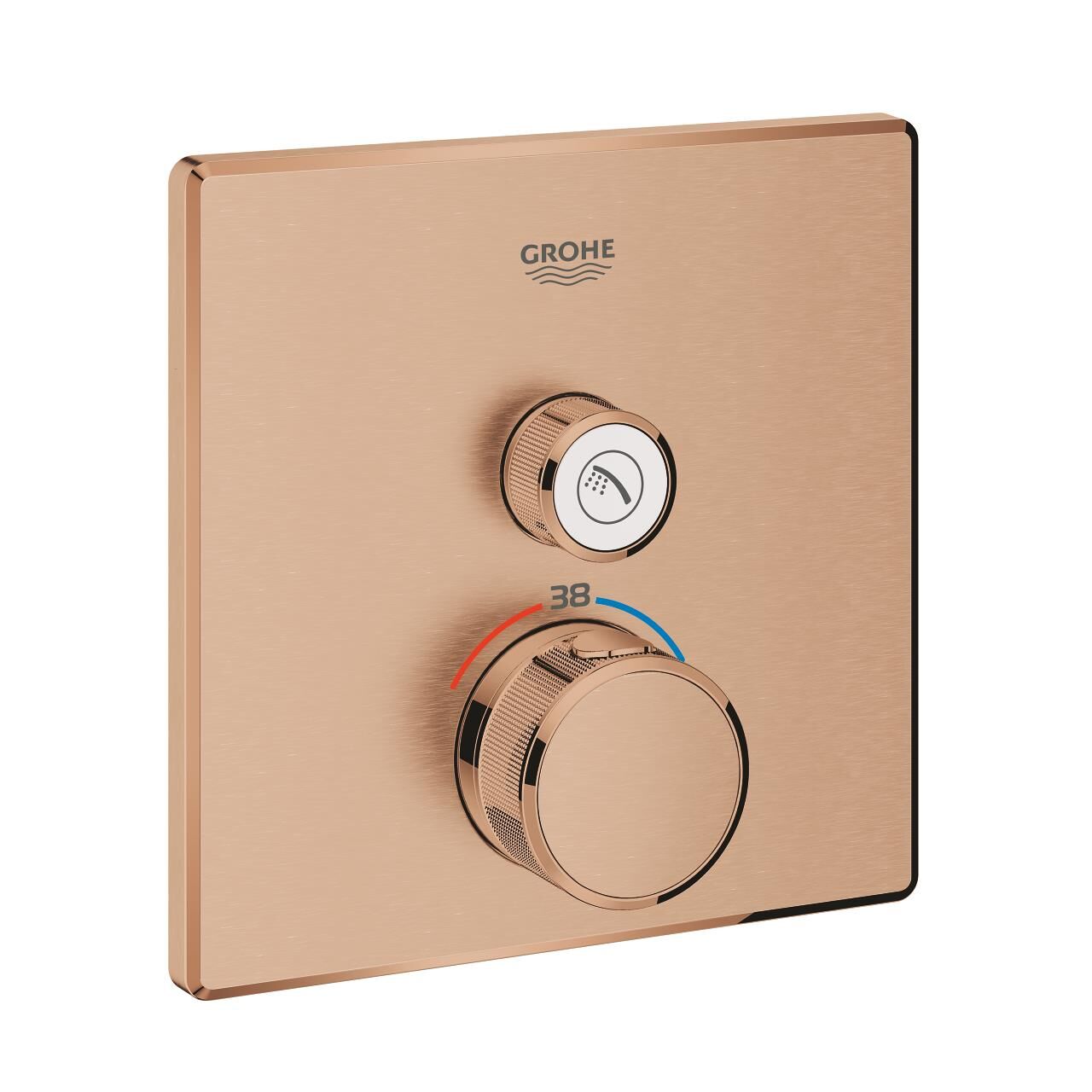Grohe Grohtherm SmartControl Tek valfli akış kontrollü, ankastre termostatik duş bataryası - 29123DL0