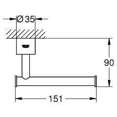 Grohe Atrio Tuvalet Kağıtlığı - 40313DA3