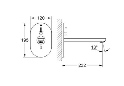 Grohe Eurosmart Cosmopolitan E Fotoselli Lavabo Bataryası - 36376000