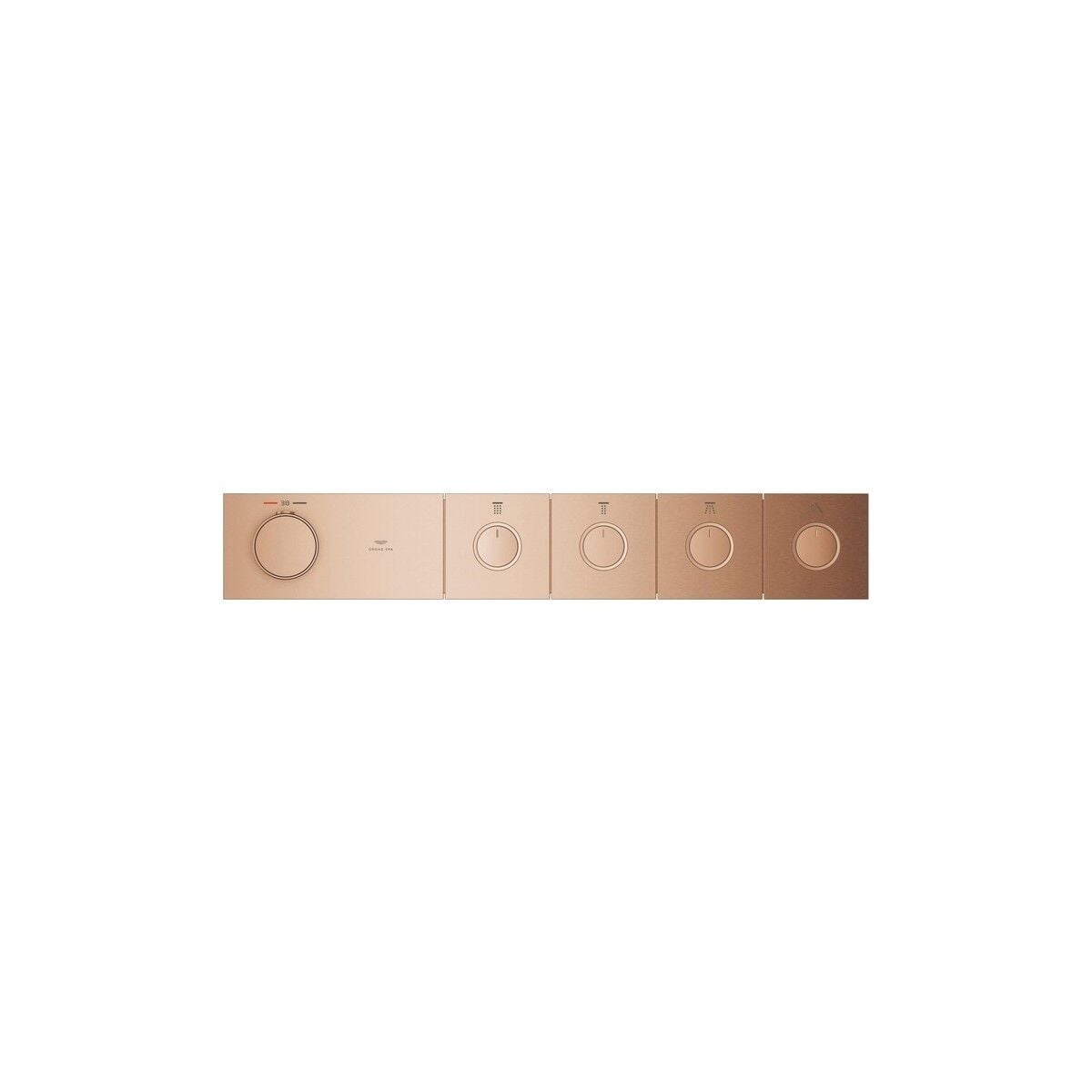Grohe Grohtherm Aqua Tiles 4 Valfli Akış Kontrollü, Ankastre Termostatik Duş Bataryası Br. Warm Sunset – 106867DL00