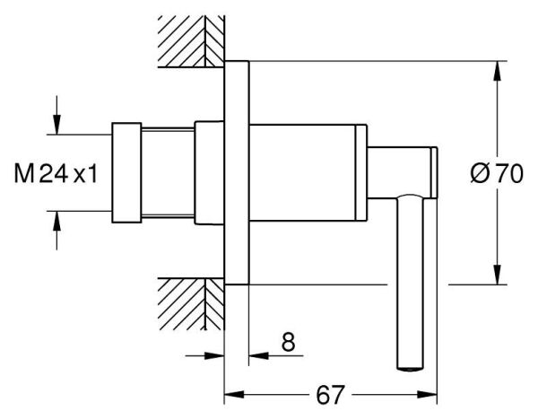 Grohe Atrio Ankastre Stop Valf - 19088DA3