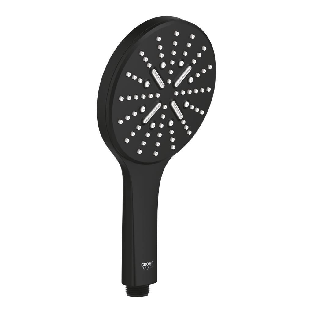 Grohe El Duşu 3 Akışlı 13 cm SmartActive Phantom Black - 22127KF0