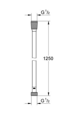 Grohe Silverflex Duş Hortumu Twiststop 125 cm - 28362DA0
