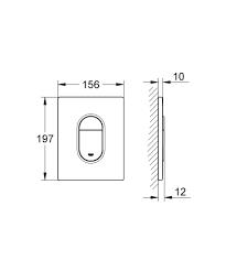 Grohe Arena Cosmopolitan Gömme Rezervuar Kumanda Paneli - 38844SH0