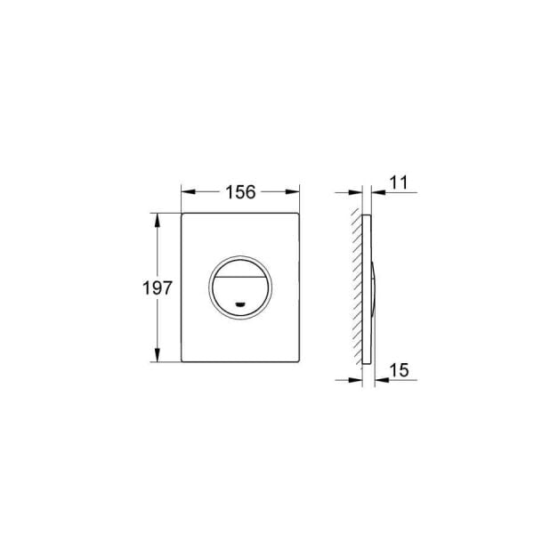 Grohe Nova Cosmopolitan Gömme Rezervuar Kumanda Paneli - 38765000