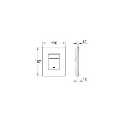 Grohe Skate Cosmopolitan Gömme Rezervuar Kumanda Paneli Beyaz - 38732SH0