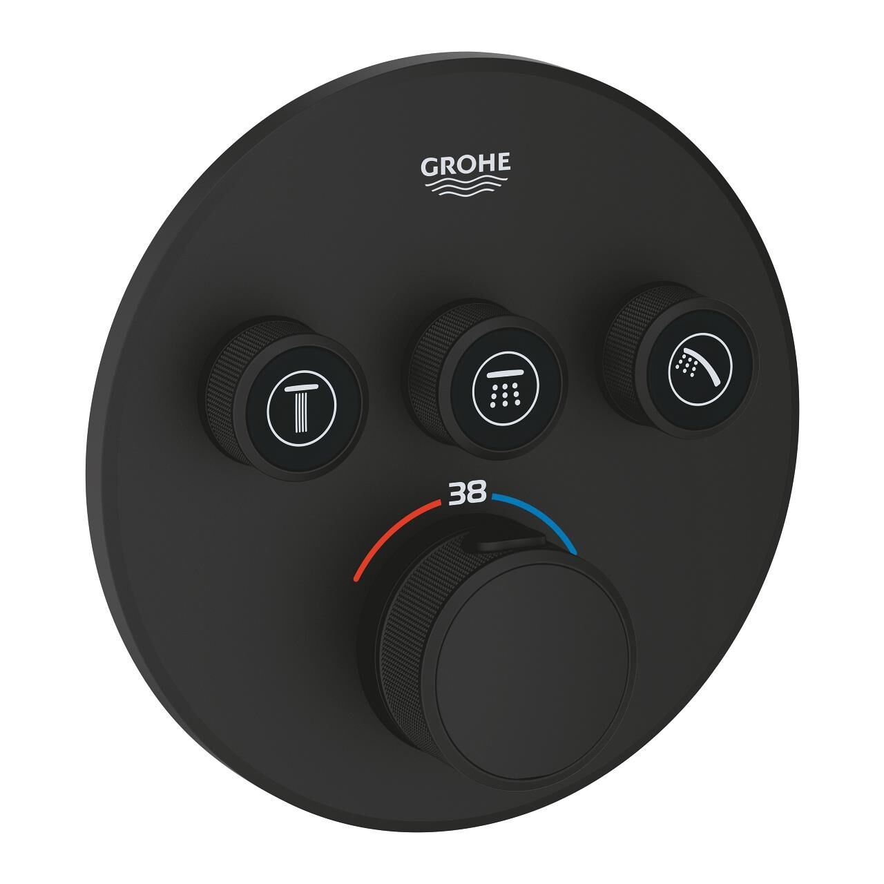Grohe Grohtherm SmartControl Üç Valfli Akış Kontrollü, Ankastre Termostatik Duş Bataryası - 29508KF0