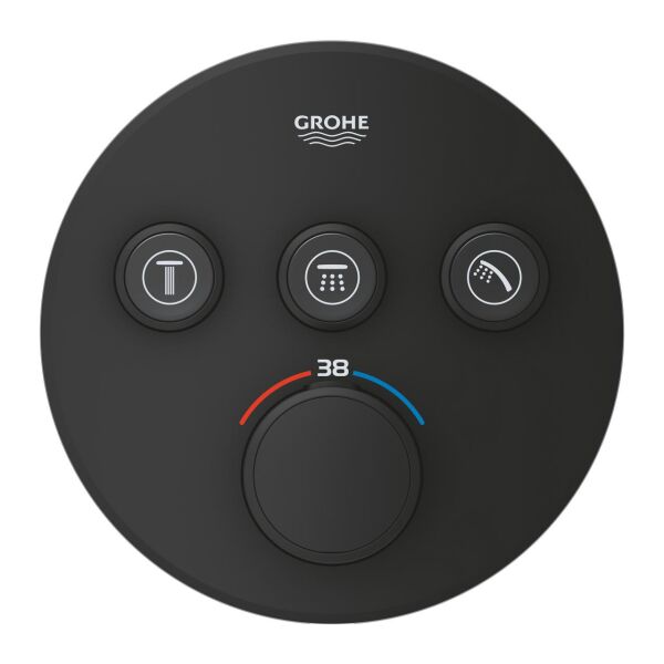 Grohe Grohtherm SmartControl Üç Valfli Akış Kontrollü, Ankastre Termostatik Duş Bataryası - 29508KF0