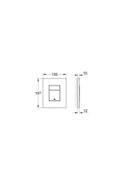 Grohe Skate Cosmopolitan Gömme Rezervuar Kumanda Paneli - 38732P00