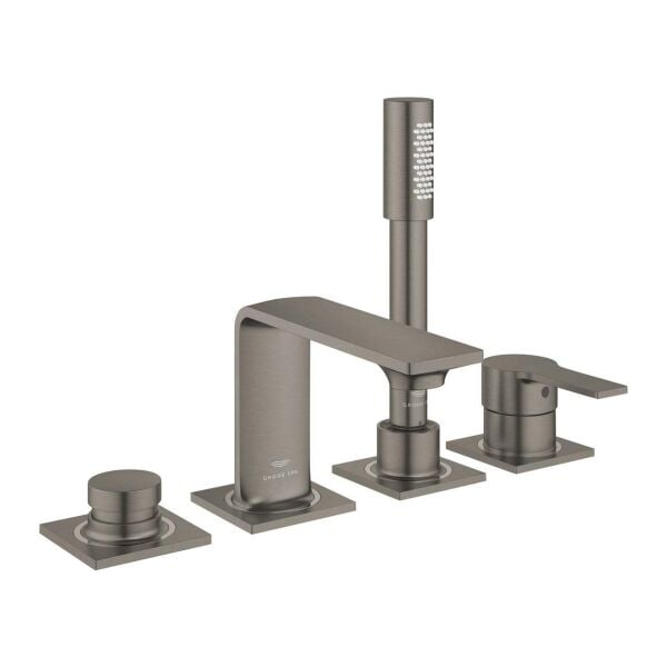 Grohe Allure 4 Delikli Ankastre Küvet Bataryası, Fırçalı Sert Grafit - 19316AL1