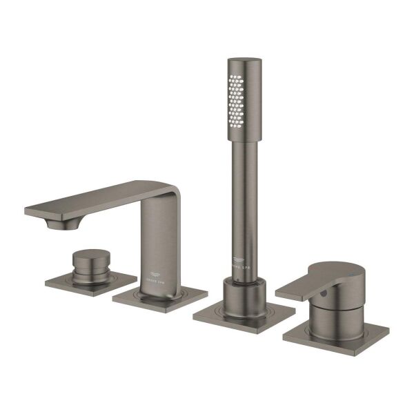 Grohe Allure 4 Delikli Ankastre Küvet Bataryası, Fırçalı Sert Grafit - 19316AL1