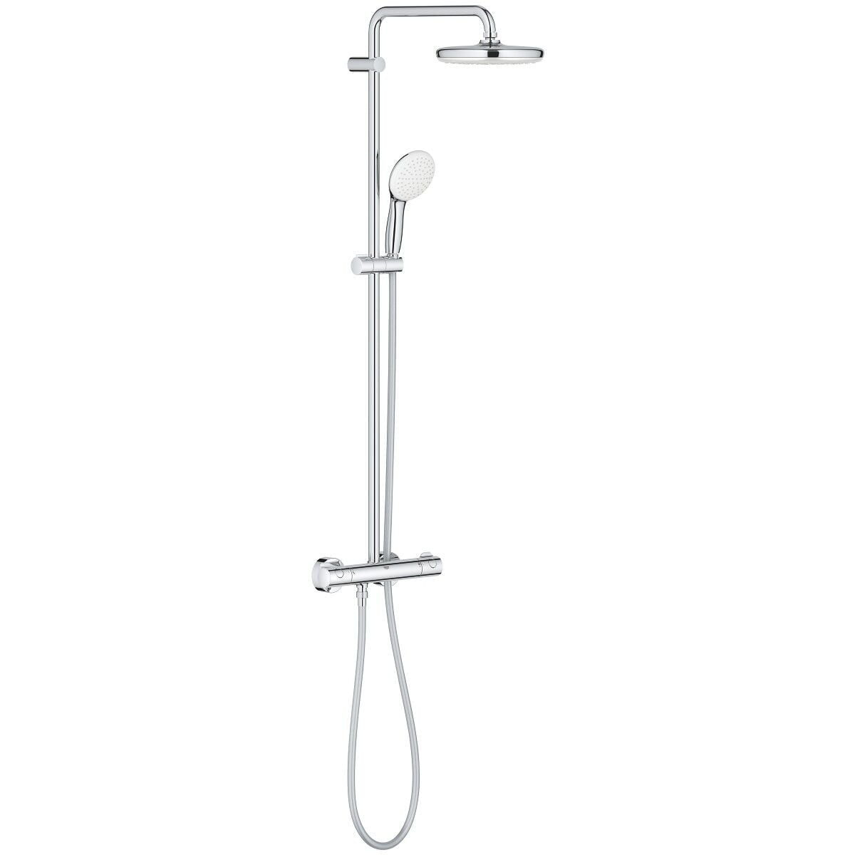 Grohe Tempesta System 210 Duvara Monte Termostatik Bataryalı Duş Sistemi - 26811001