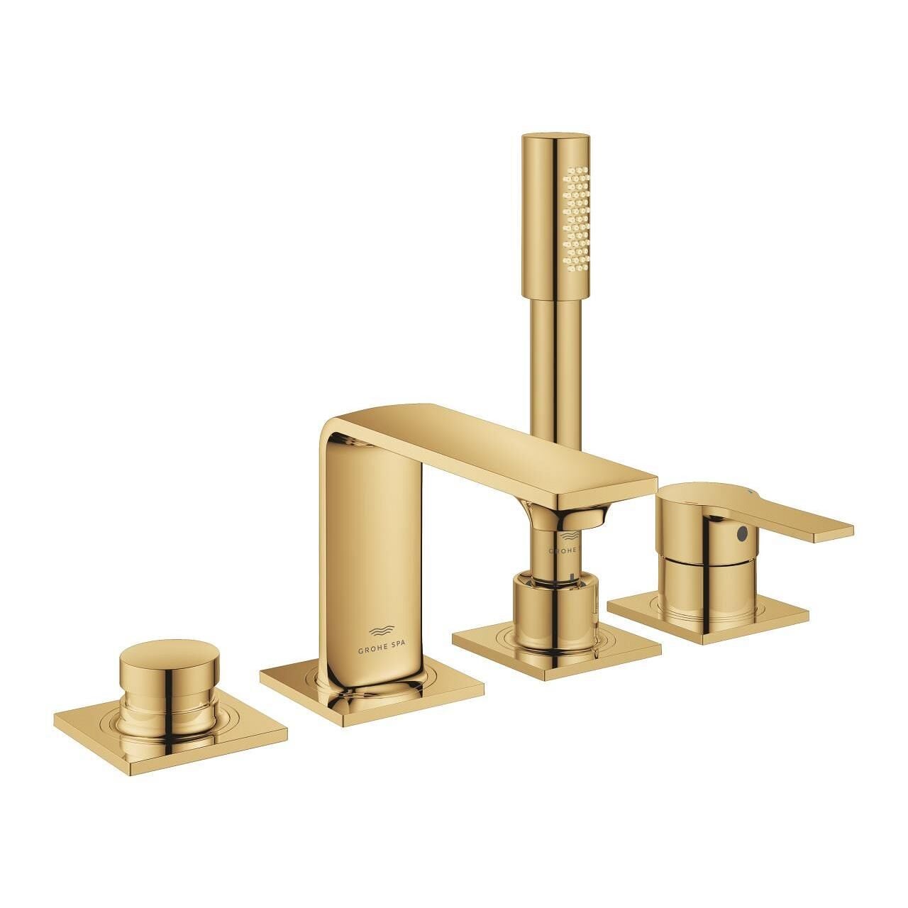 Grohe Allure 4 Delikli Ankastre Küvet Bataryası, Altın - 19316GL1