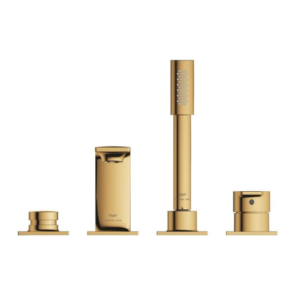 Grohe Allure 4 Delikli Ankastre Küvet Bataryası, Altın - 19316GL1