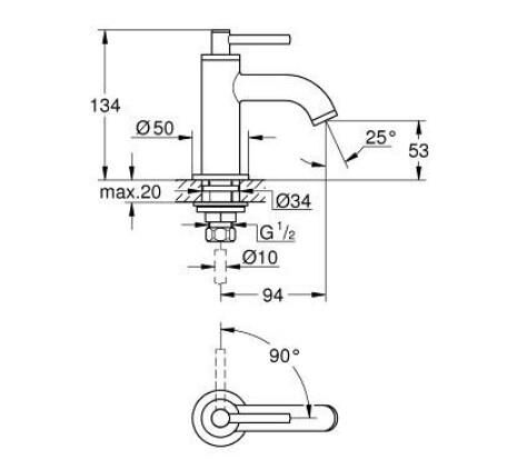 Grohe Atrio New Bide Bataryası - 20658GL0