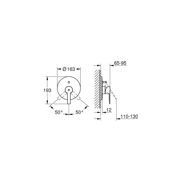 Grohe Lineare New Ankastre Banyo/Duş Bataryası - 19297001